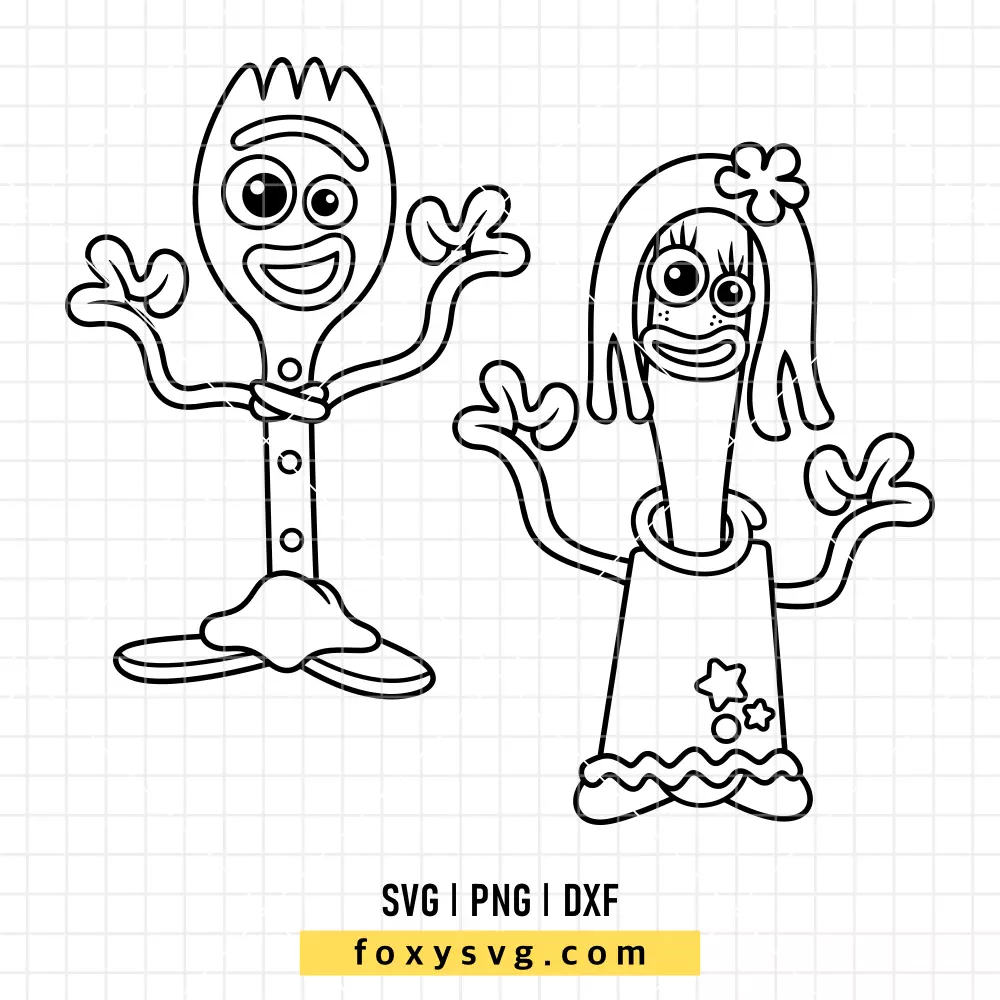 Forky Karen Beverly Toy Story SVG, PNG | Disney SVG Cut File for Cricut & Silhouette