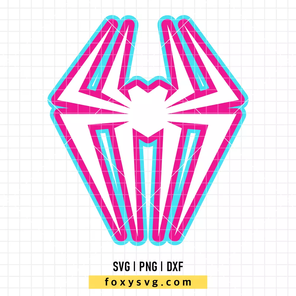 Ghost Spider Gwen Stacy Logo SVG | Superhero SVG PNG Design for Cricut, Silhouette