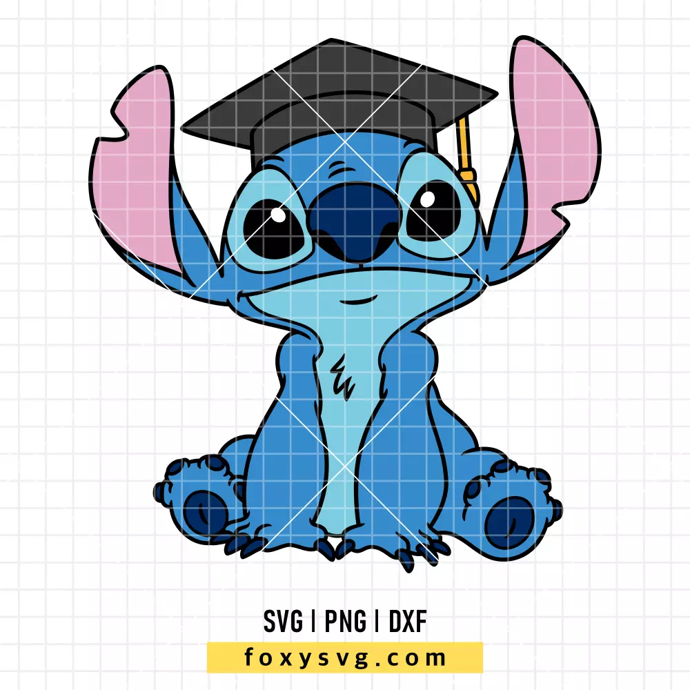 Graduate Stitch SVG, PNG | Disney SVG Cut File for Cricut & Silhouette