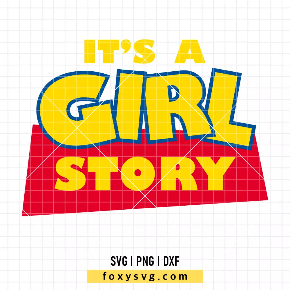 It's a Girl Story SVG, PNG | Disney SVG Cut File for Cricut & Silhouette
