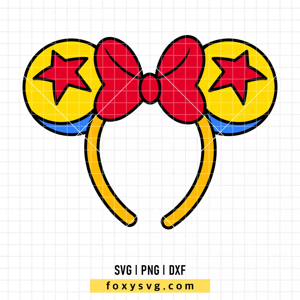 Pixar Ball Mouse Ears SVG, PNG | Disney SVG Cut File for Cricut & Silhouette