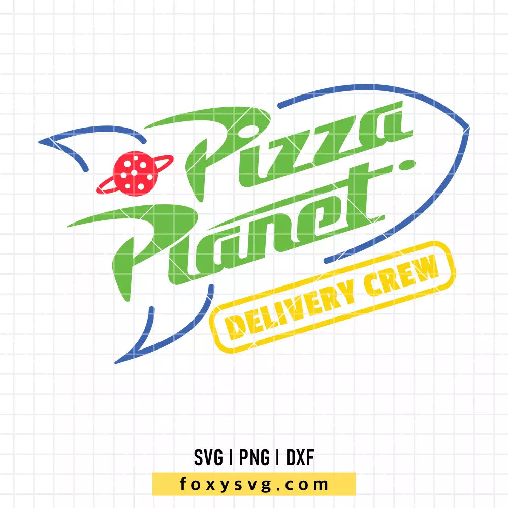 Pizza Planet Delivery Crew SVG, PNG | Disney SVG Cut File for Cricut & Silhouette