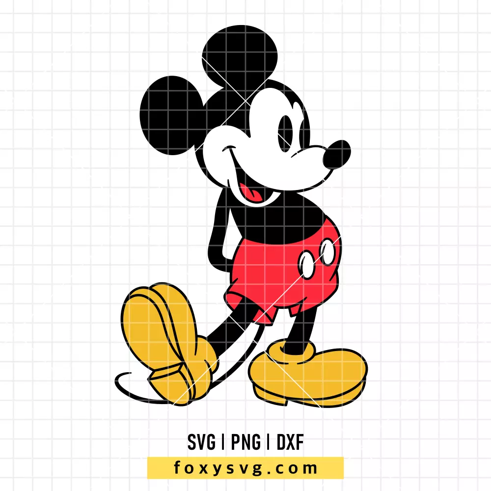 Retro Mickey Mouse SVG, PNG | Disney SVG Cut File for Cricut & Silhouette