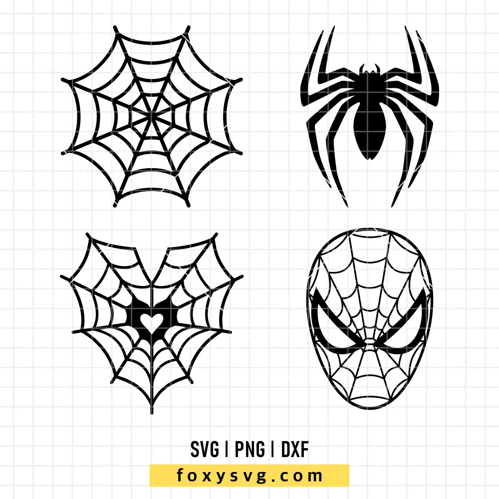 Spiderman Bundle SVG | Superhero SVG PNG Design for Cricut, Silhouette