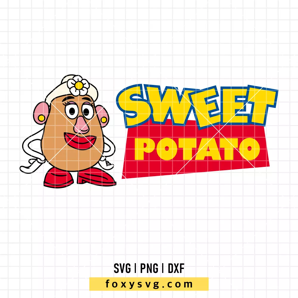 Sweet Potato Mrs. Potato Head SVG, PNG | Disney SVG Cut File for Cricut & Silhouette