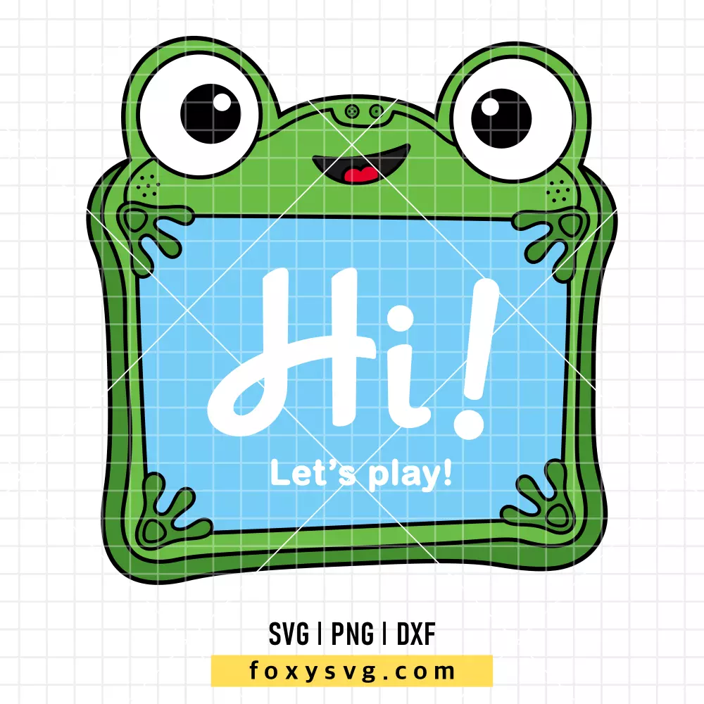 Toy Story 5 Frog-Shaped Lilypad Tablet SVG, PNG | Disney SVG Cut File for Cricut & Silhouette