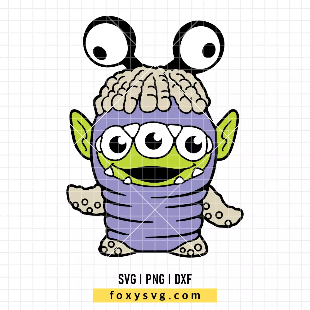Toy Story Alien Boo SVG, PNG | Disney SVG Cut File for Cricut & Silhouette