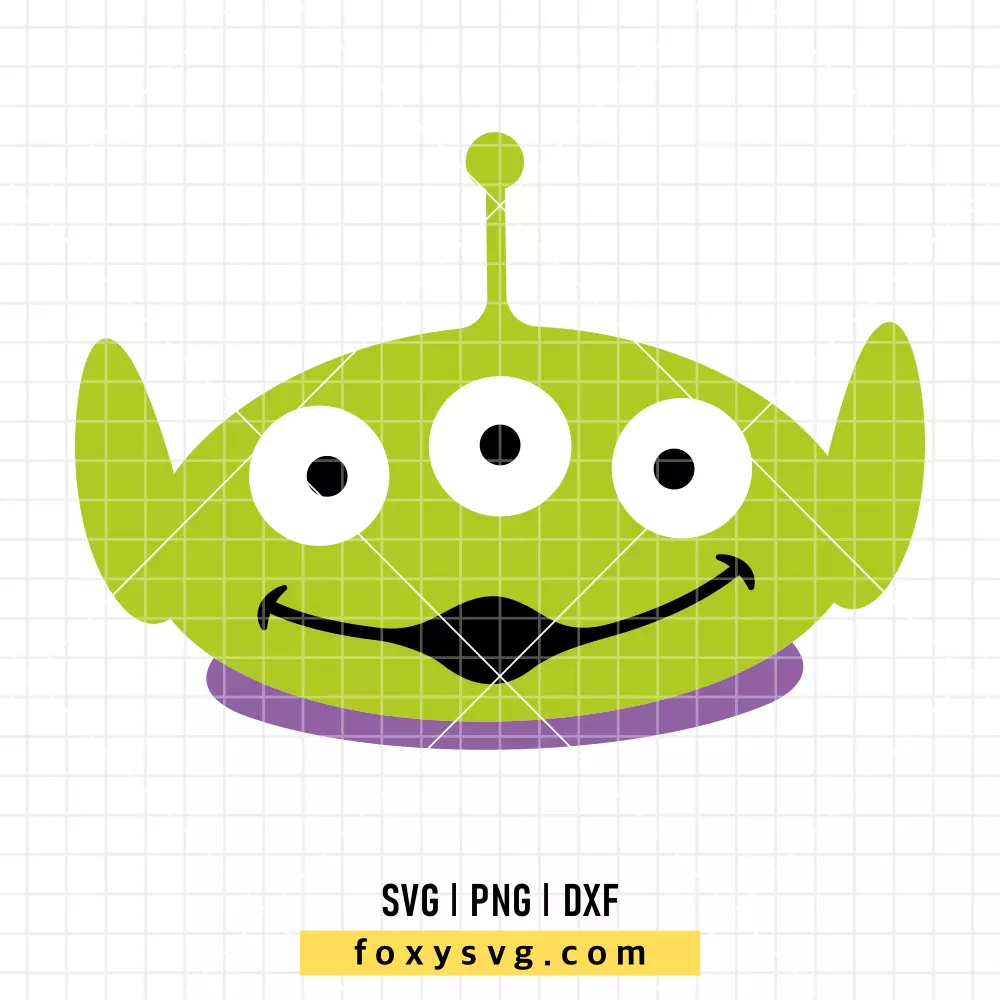 Toy Story Alien Head SVG, PNG | Disney SVG Cut File for Cricut & Silhouette