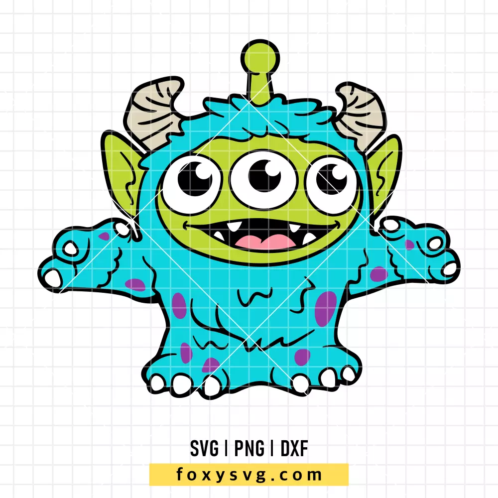 Toy Story Alien Sully SVG, PNG | Disney SVG Cut File for Cricut & Silhouette