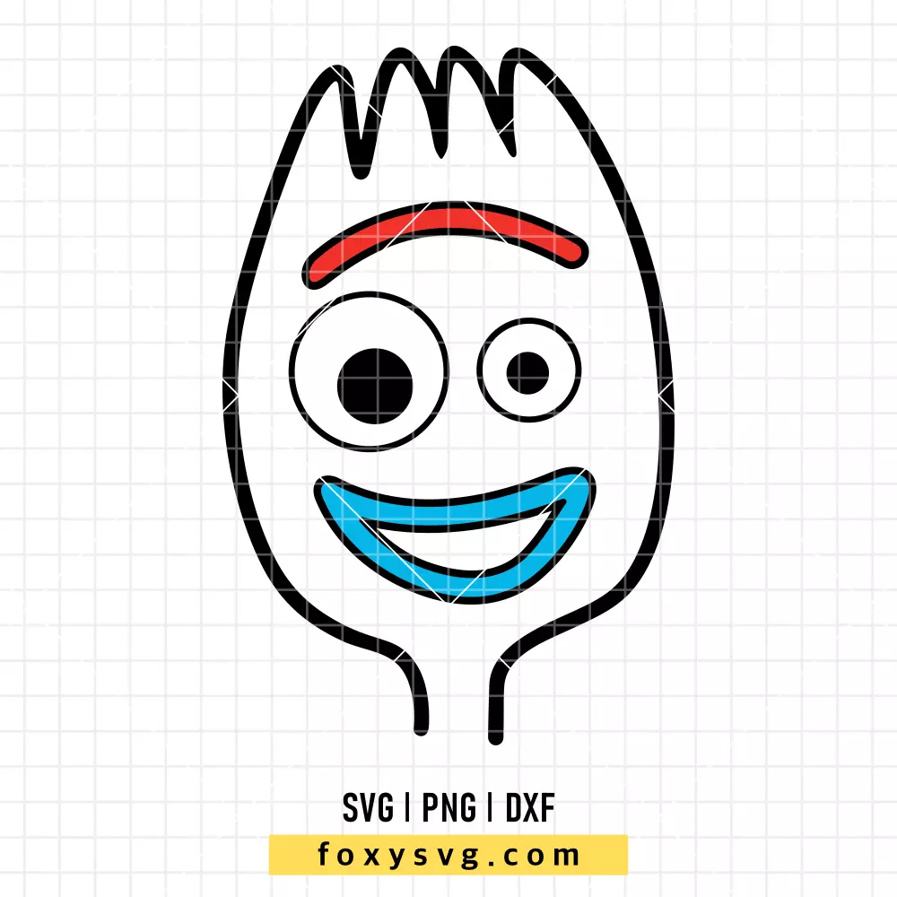Toy Story Forky Face SVG, PNG | Disney SVG Cut File for Cricut & Silhouette