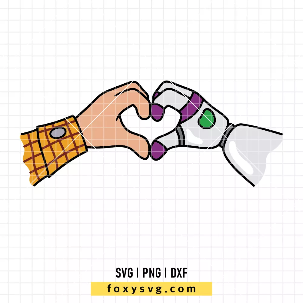 Toy Story Heart SVG, PNG | Disney SVG Cut File for Cricut & Silhouette