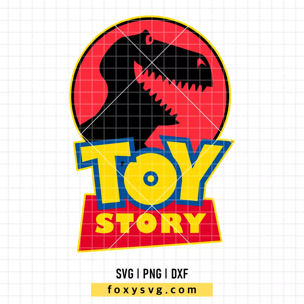 Toy Story Jurassic Logo Dinosaur Rex SVG, PNG | Disney SVG Cut File for Cricut & Silhouette