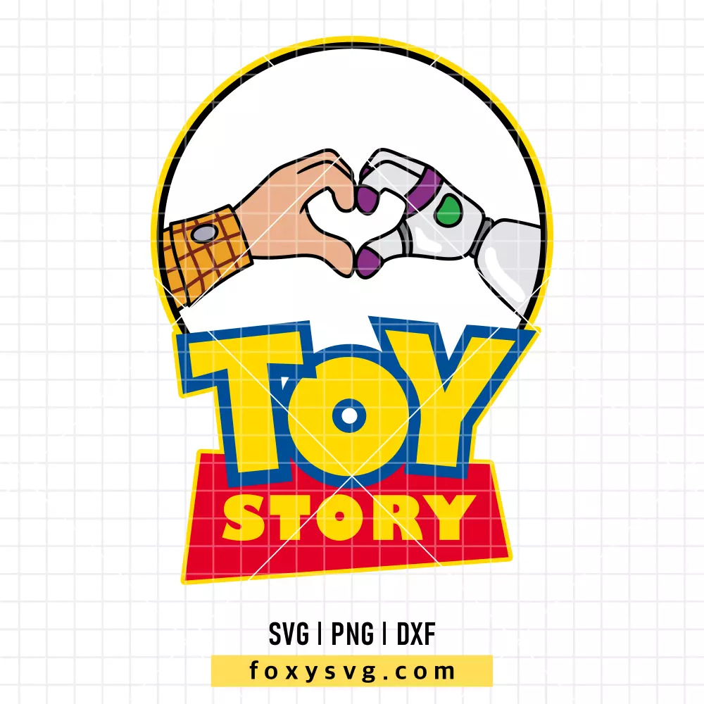 Toy Story Logo Buzz and Woody SVG, PNG | Disney SVG Cut File for Cricut & Silhouette