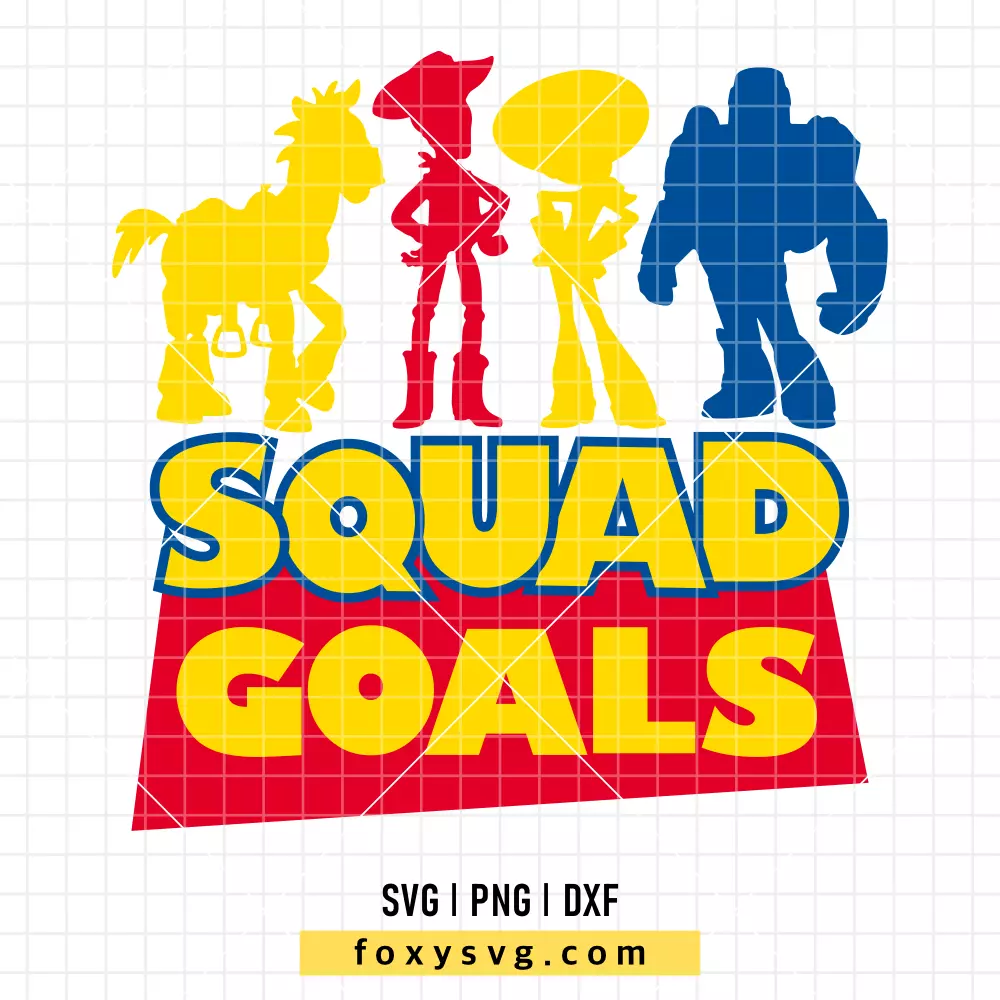 Toy Story Squad Goals SVG, PNG | Disney SVG Cut File for Cricut & Silhouette