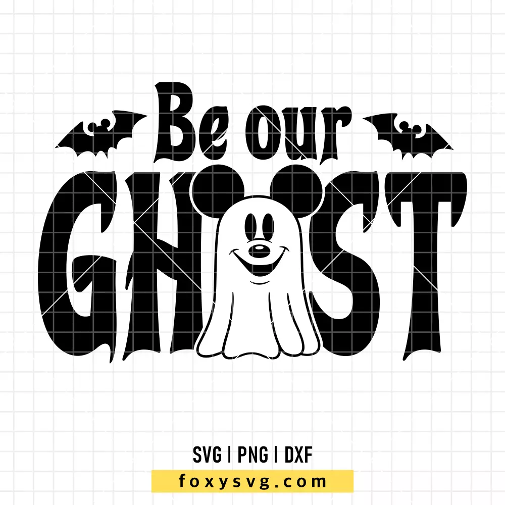 Be Our Ghost Mickey SVG, PNG | Disney SVG Cut File for Cricut & Silhouette