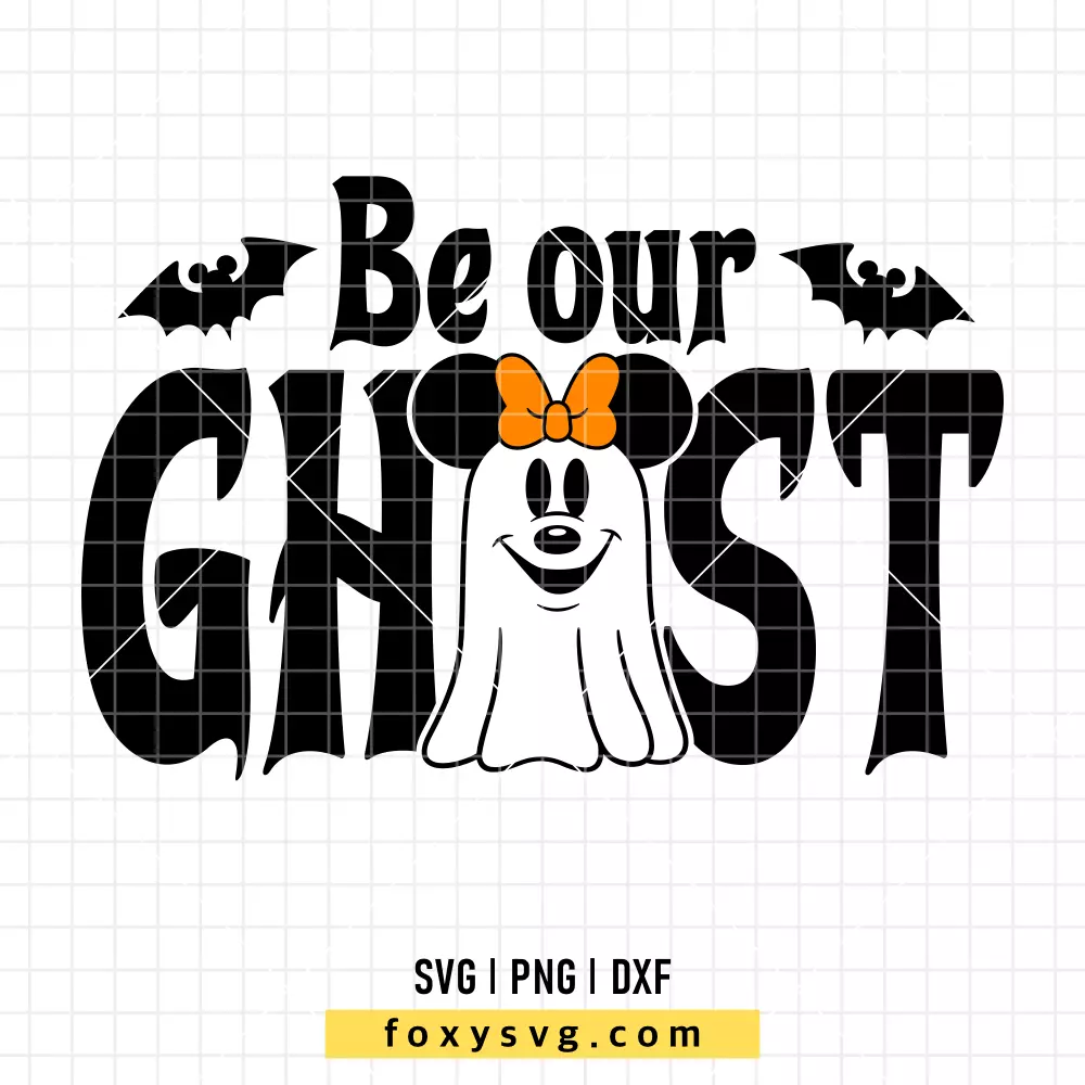 Be Our Ghost Minnie SVG, PNG | Disney SVG Cut File for Cricut & Silhouette