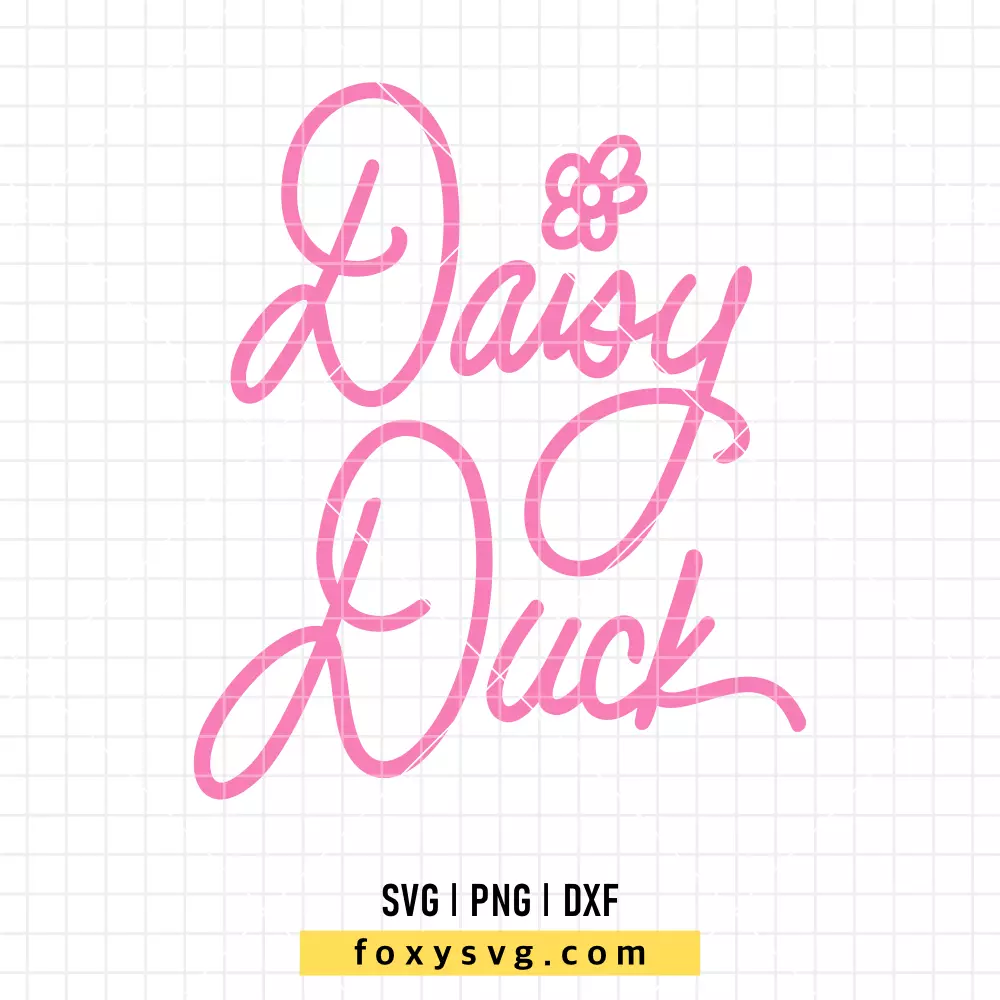 Daisy Duck Signature SVG, PNG | Disney SVG Cut File for Cricut & Silhouette