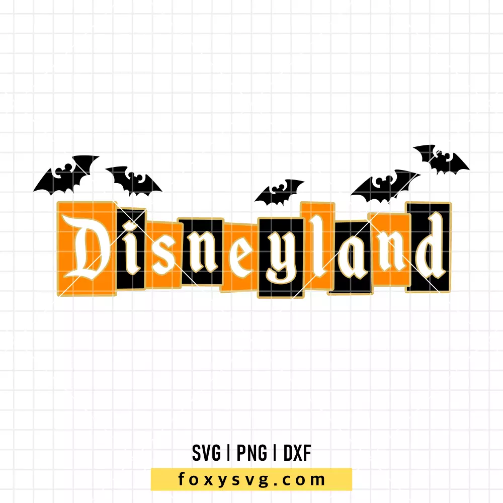 Disneyland Halloween Sign SVG, PNG | Disney SVG Cut File for Cricut & Silhouette