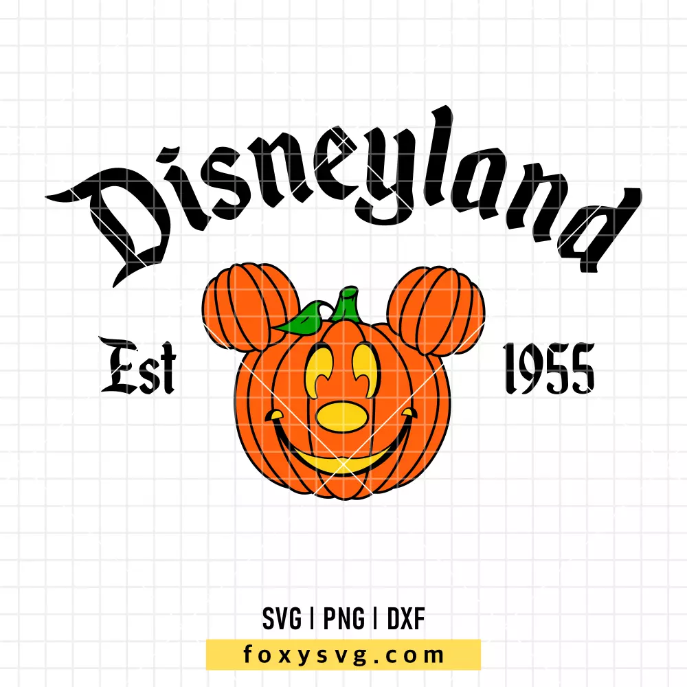 Disneyland Pumpkin Mickey SVG, PNG | Disney SVG Cut File for Cricut & Silhouette