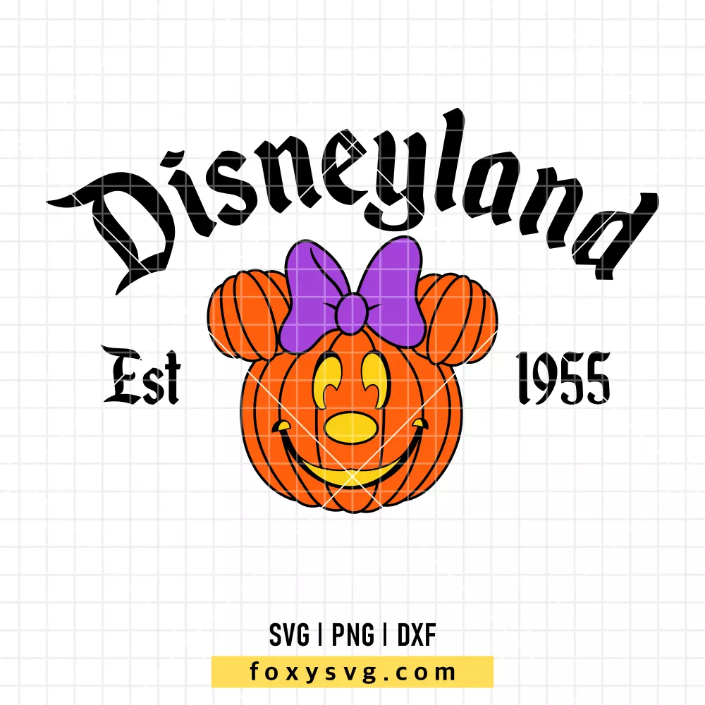 Disneyland Pumpkin Minnie SVG, PNG | Disney SVG Cut File for Cricut & Silhouette