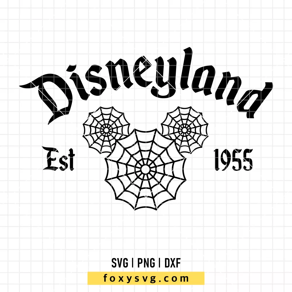 Disneyland Spider Web Mickey SVG, PNG | Disney SVG Cut File for Cricut & Silhouette