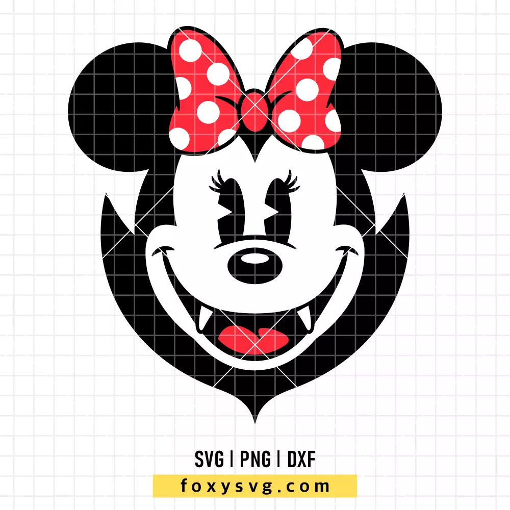 Halloween Vampire Minnie SVG, PNG | Disney SVG Cut File for Cricut & Silhouette