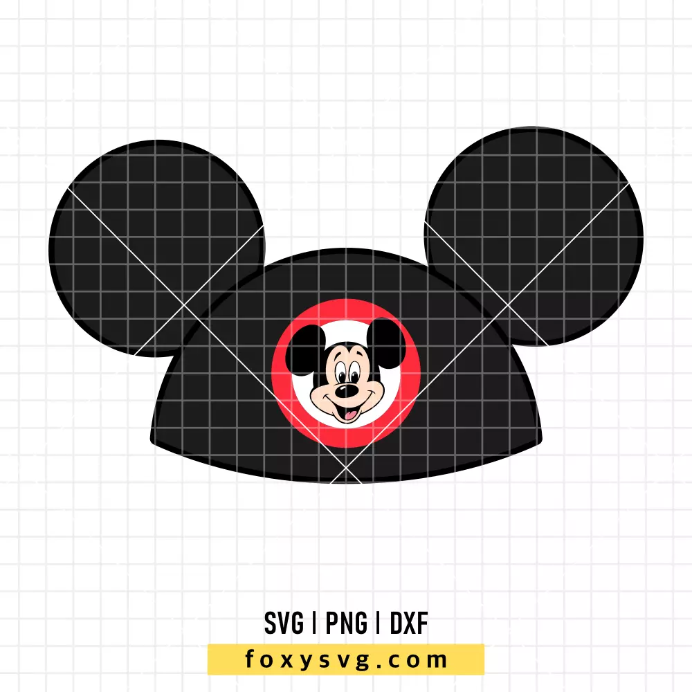 Mickey Mouse Club Hat SVG, PNG | Disney SVG Cut File for Cricut & Silhouette
