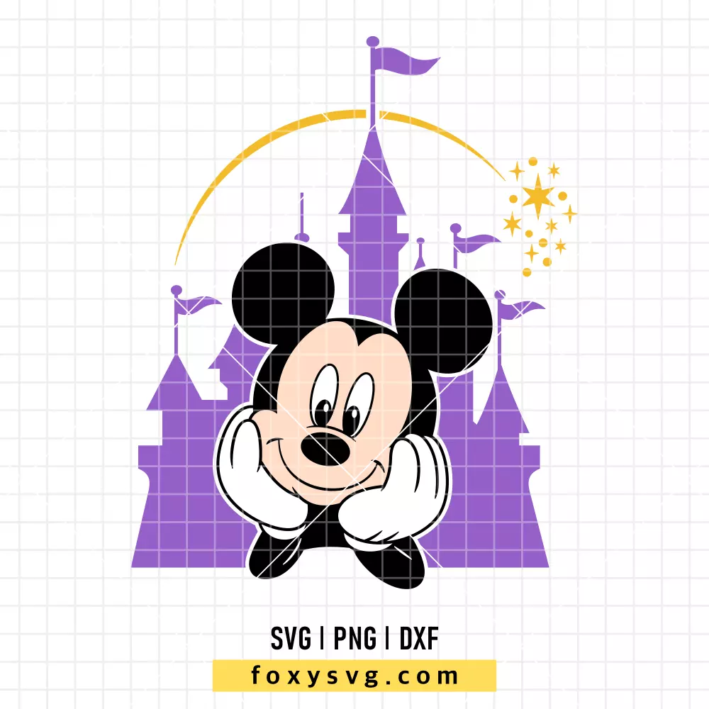 Mickey Mouse Disneyworld Castle SVG, PNG | Disney SVG Cut File for Cricut & Silhouette