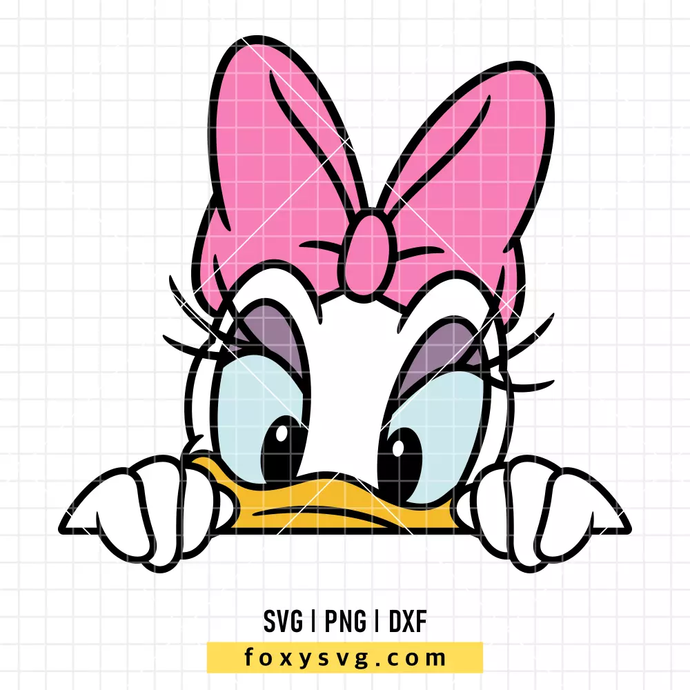 Peeking Daisy SVG, PNG | Disney SVG Cut File for Cricut & Silhouette