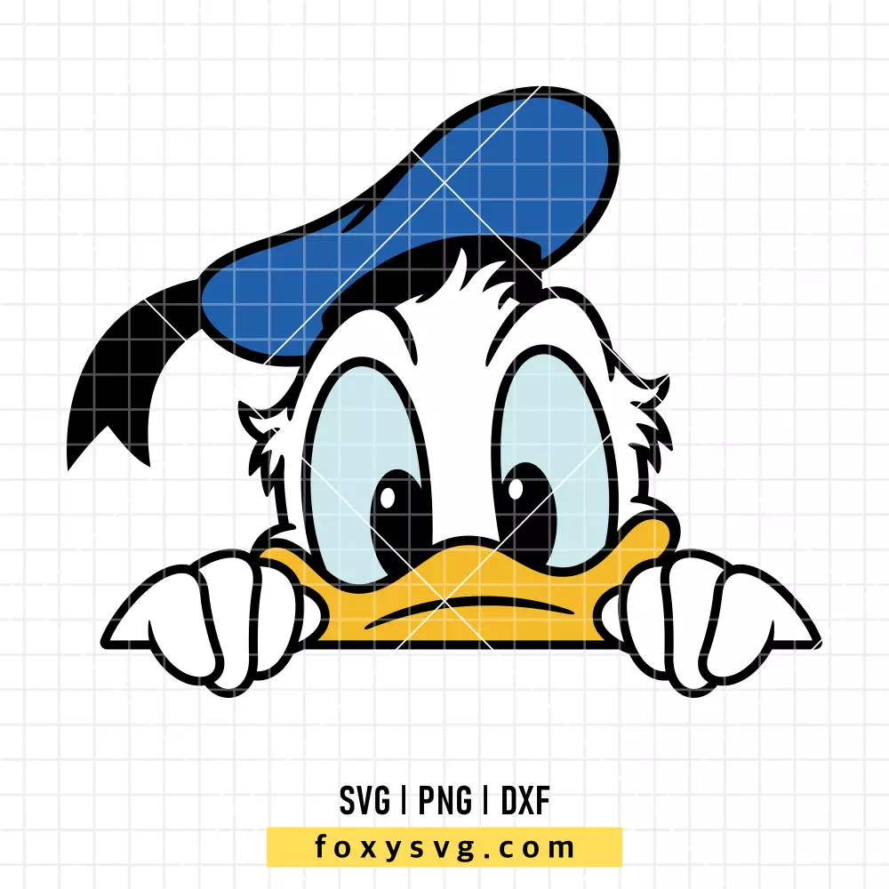 Peeking Donald SVG, PNG | Disney SVG Cut File for Cricut & Silhouette