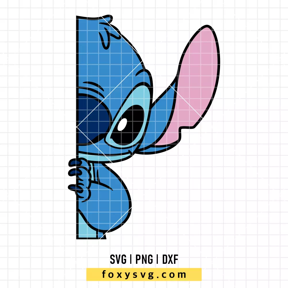 Peeking Stitch Face SVG, PNG | Disney SVG Cut File for Cricut & Silhouette