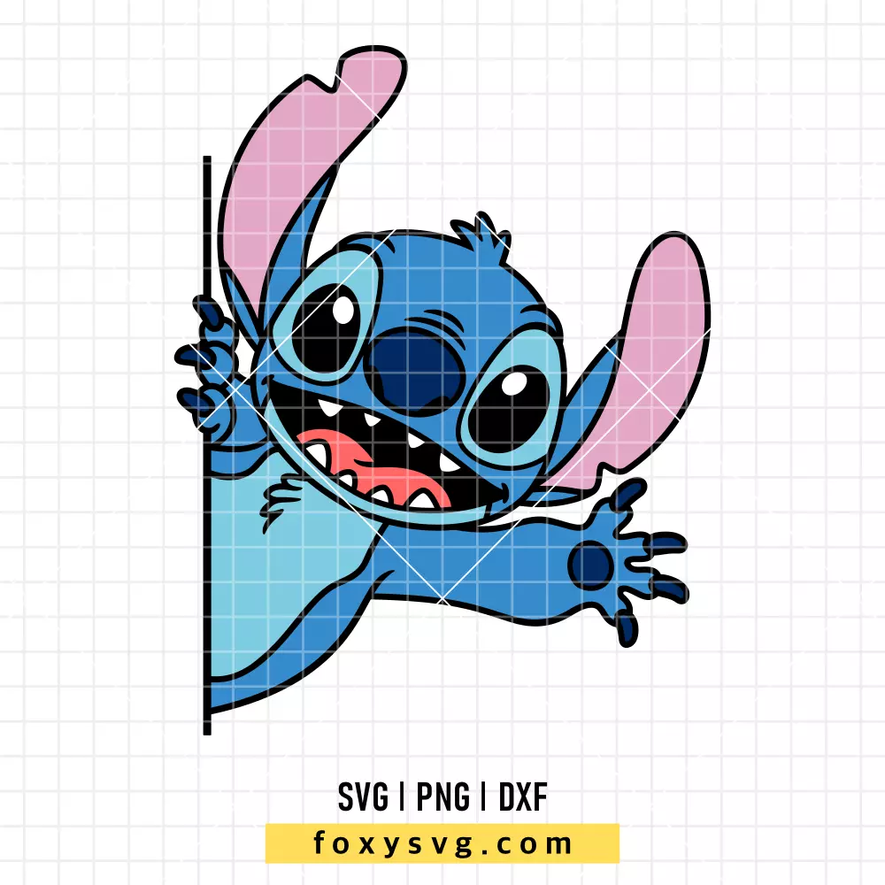 Peeking Stitch SVG, PNG | Disney SVG Cut File for Cricut & Silhouette