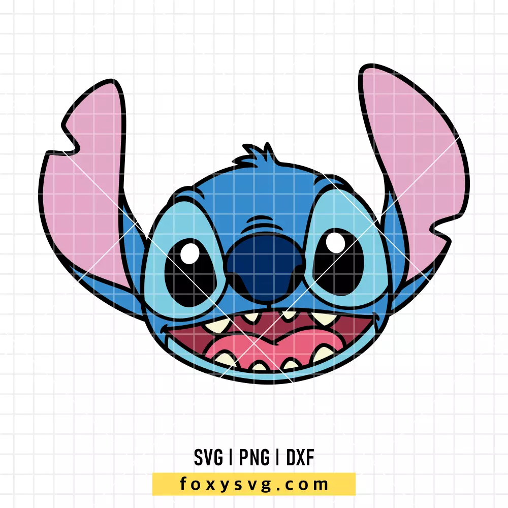 Stitch Ohana Face SVG, PNG | Disney SVG Cut File for Cricut & Silhouette
