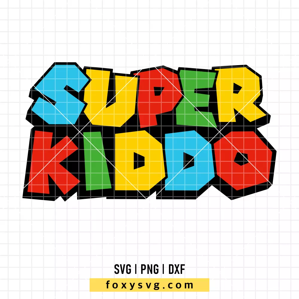Super Kiddo SVG, PNG | Trendy SVG Cut File for Cricut & Silhouette