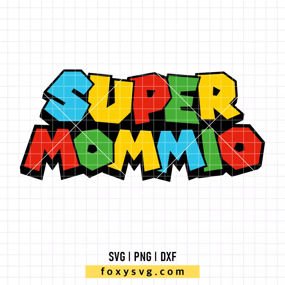 Super Mommio SVG, PNG | Trendy SVG Cut File for Cricut & Silhouette