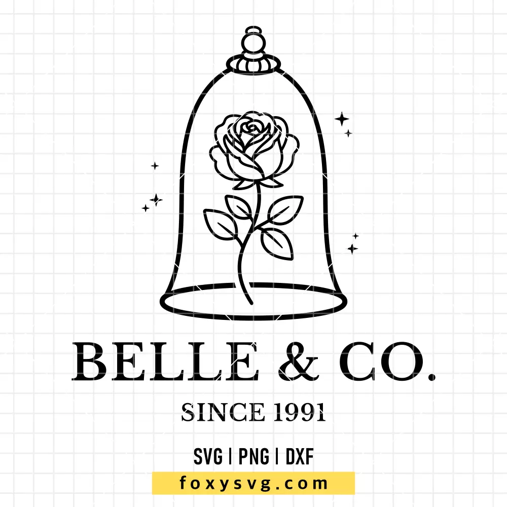 Belle & Co SVG, PNG | Disney Princess SVG Cut File for Cricut & Silhouette