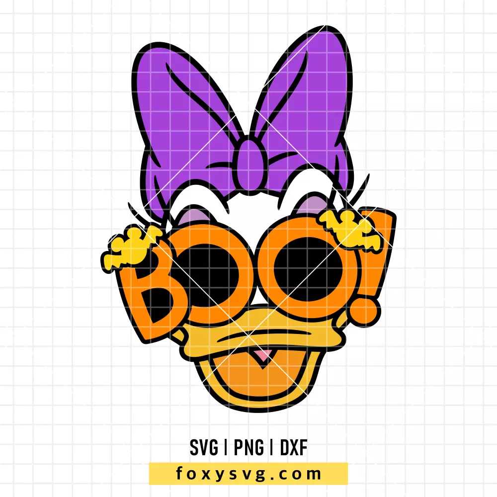 Boo Halloween Daisy SVG, PNG | Disney SVG Cut File for Cricut & Silhouette