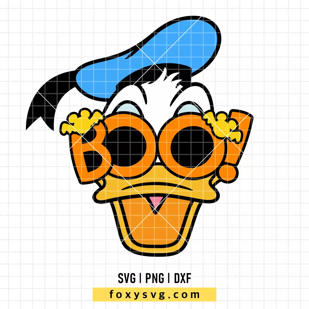 Boo Halloween Donald SVG, PNG | Disney SVG Cut File for Cricut & Silhouette