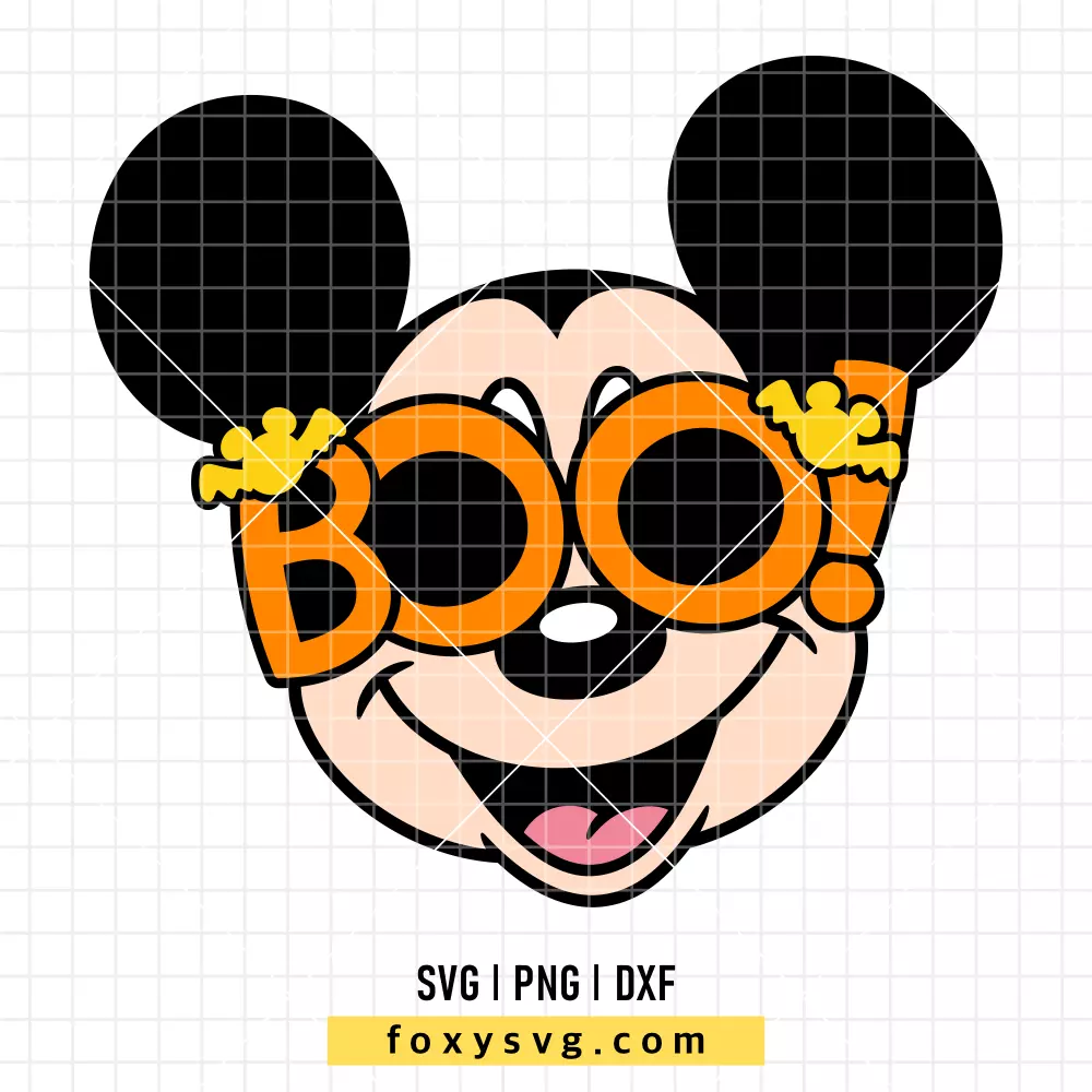 Boo Halloween Mickey SVG, PNG | Disney SVG Cut File for Cricut & Silhouette