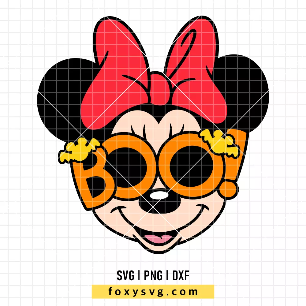 Boo Halloween Minnie SVG, PNG | Disney SVG Cut File for Cricut & Silhouette