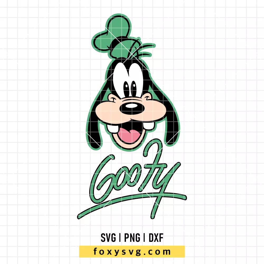 Goofy with Signature SVG, PNG | Disney SVG Cut File for Cricut & Silhouette