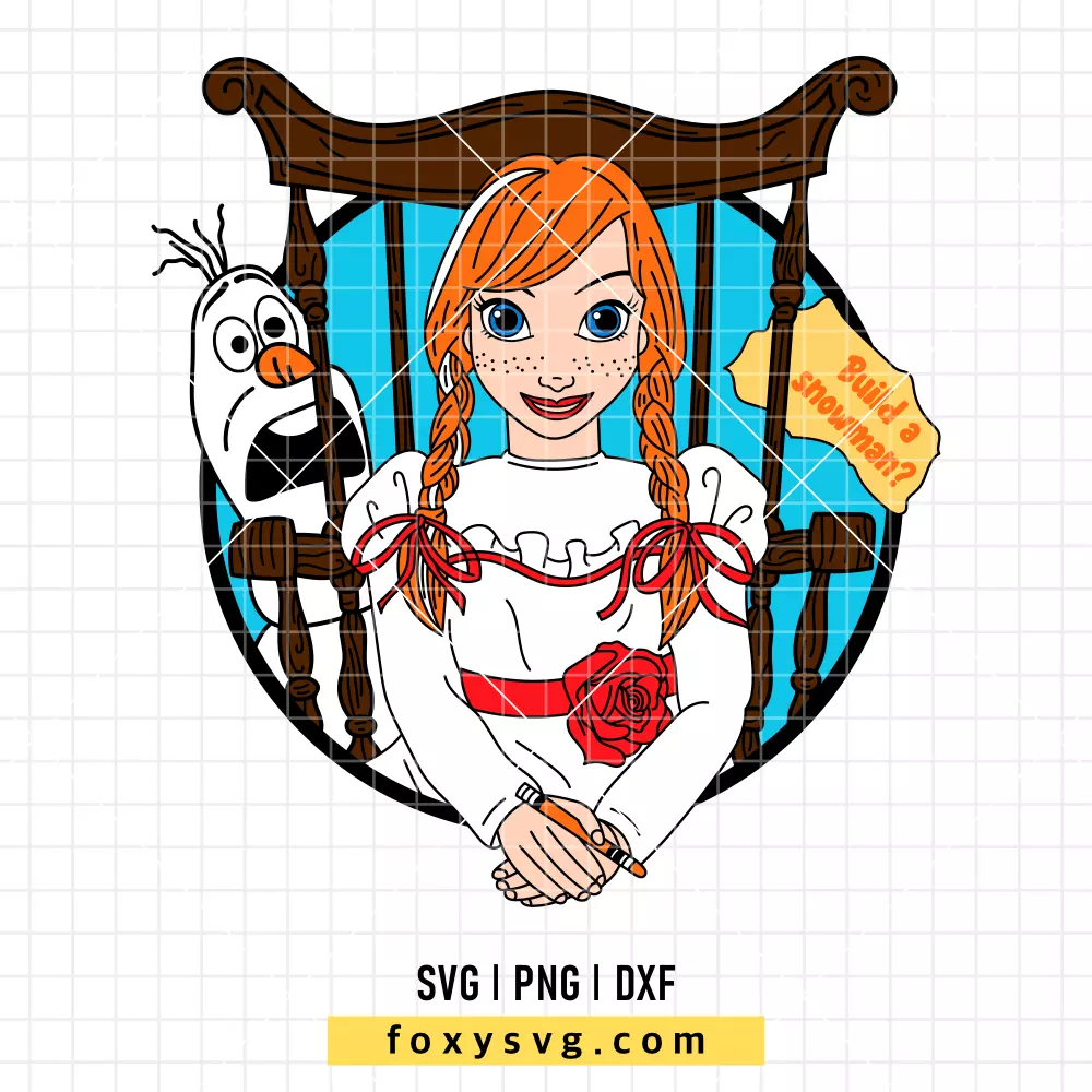 Anna Halloween Princess SVG, PNG | Disney Princess SVG Cut File for Cricut & Silhouette