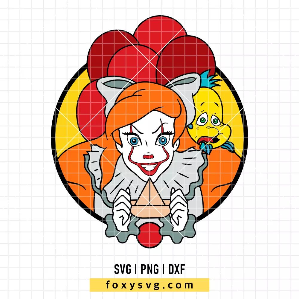Ariel Halloween Princess SVG, PNG | Disney Princess SVG Cut File for Cricut & Silhouette