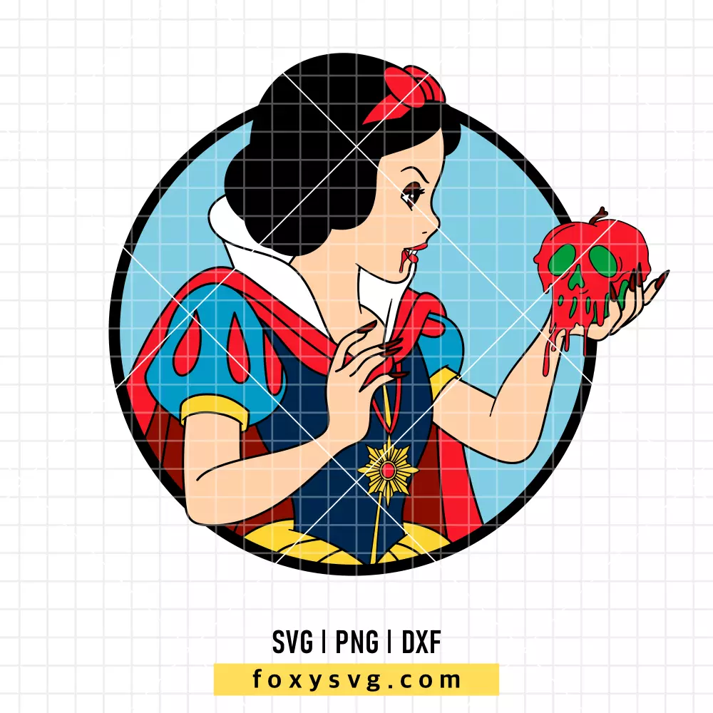 Snow White Halloween Princess SVG, PNG | Disney Princess SVG Cut File for Cricut & Silhouette