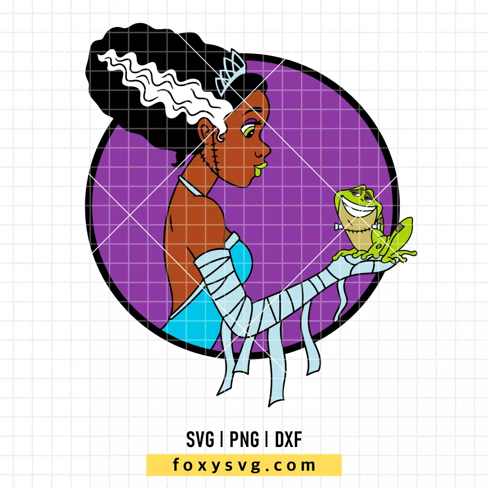 Tiana Halloween Princess SVG, PNG | Disney Princess SVG Cut File for Cricut & Silhouette